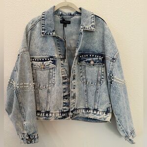 Pearl denim jacket